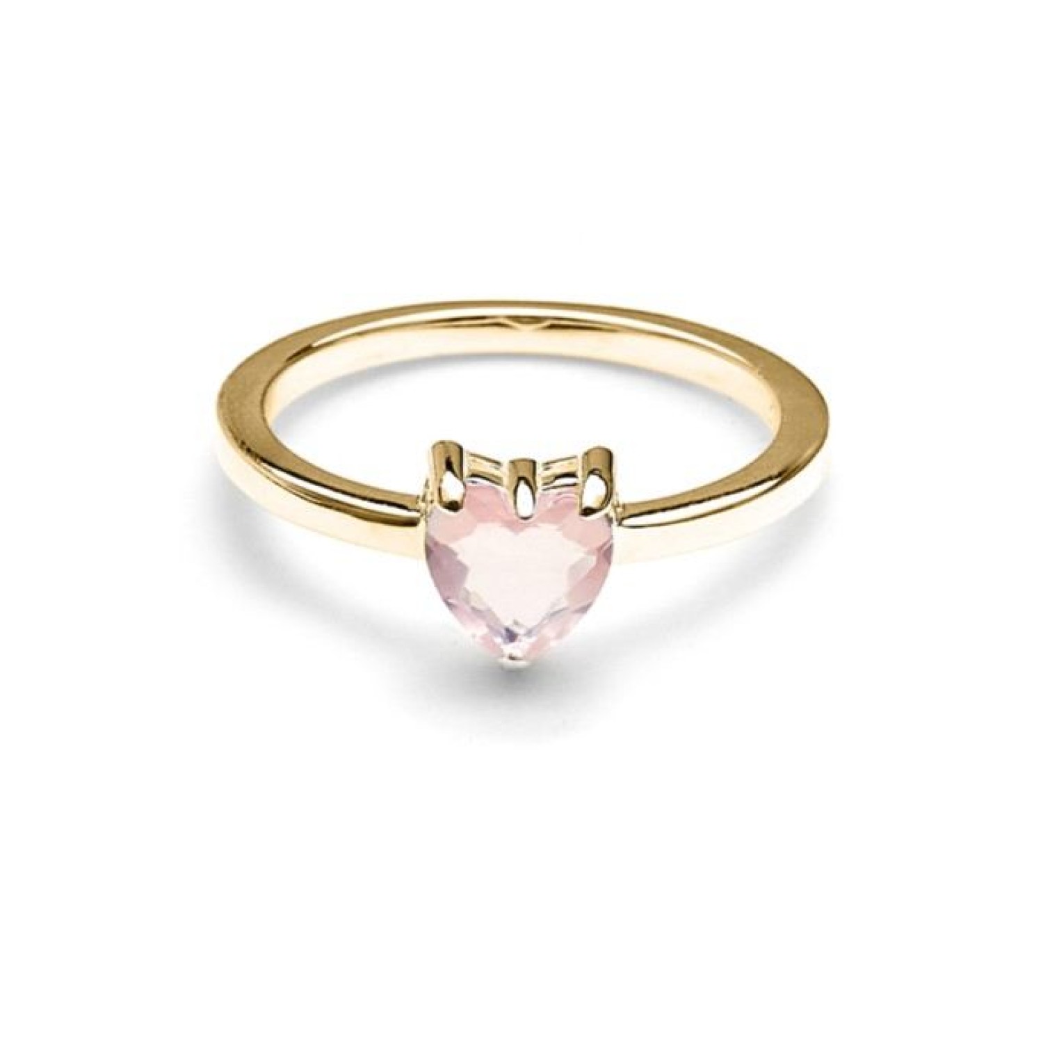 Stolen Talon Ring-Gold Plated by Stolen Girlfriends Club Jewellery | with Pink topaz heart 