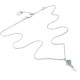 Stolen Punk Spike Necklace - Green Amethyst – Stolen Girlfriends Club Jewellery Stolen Punk Spike Necklace - Green Amethyst by Stolen Girlfriends Club Jewellery | Featuring a sterling silver chain with a heart-shaped green amethyst pendant and a bold silver spike accent, creating a striking blend of elegance and edge.