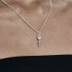 Stolen Punk Spike Necklace - Green Amethyst – Stolen Girlfriends Club Jewellery Stolen Punk Spike Necklace - Green Amethyst by Stolen Girlfriends Club Jewellery | Featuring a sterling silver chain with a heart-shaped green amethyst pendant and a bold silver spike accent, creating a striking blend of elegance and edge.