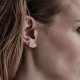 Stolen Talon Studs Gold Plated by Stolen Girlfriends Club Jewellery | with Pink topaz heart Stolen Talon Studs Gold Plated by Stolen Girlfriends Club Jewellery | with Pink topaz heart