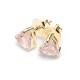 Stolen Talon Studs Gold Plated by Stolen Girlfriends Club Jewellery | with Pink topaz heart Stolen Talon Studs Gold Plated by Stolen Girlfriends Club Jewellery | with Pink topaz heart