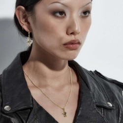 COSMIC PUNK DROP EARRINGS - GOLD PLATED JWL3-25-1-GP