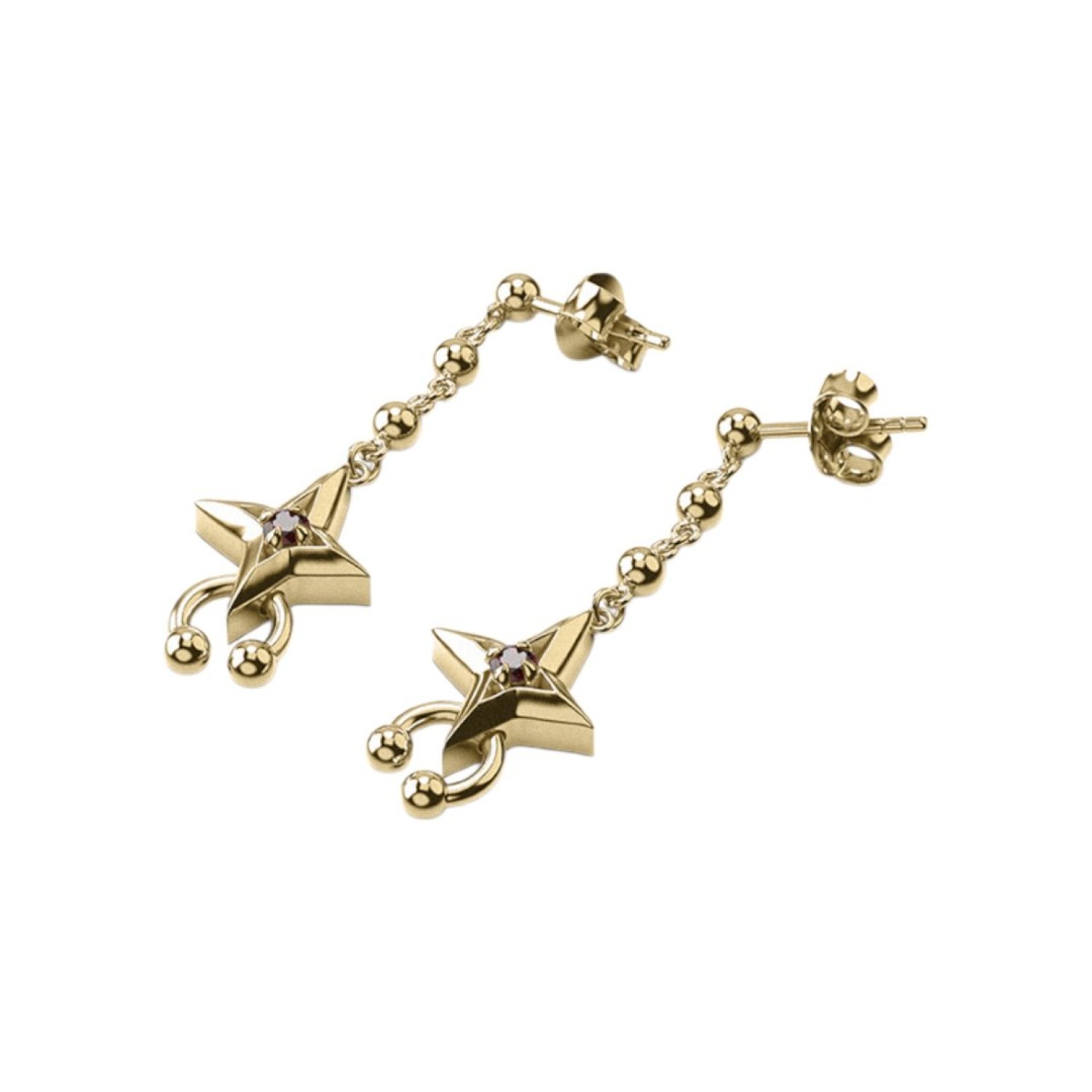 COSMIC PUNK DROP EARRINGS - GOLD PLATED JWL3-25-1-GP – Stolen Girlfriends Club Jewellery | Christies Jewellery & Watches COSMIC PUNK DROP EARRINGS - GOLD PLATED JWL3-25-1-GP by Stolen Girlfriends Club Jewellery | Christies Jewellery & Watches