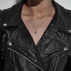 COSMIC PUNK NECKLACE GOLD PLATED - JWL3-25-12-GP