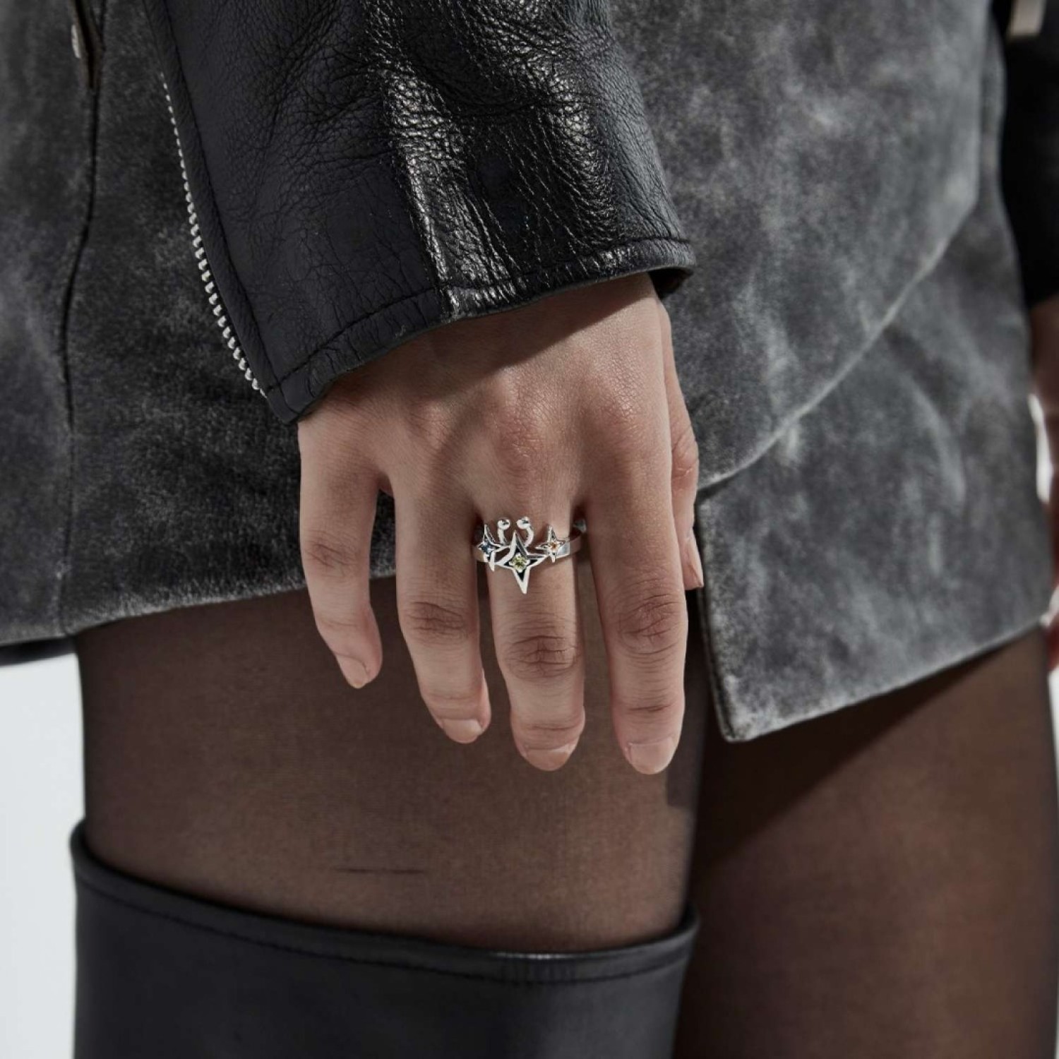 THE COSMIC PUNK MULTI RING - JWL3-25-4 – Stolen Girlfriends Club Jewellery | Christies Jewellery & Watches THE COSMIC PUNK MULTI RING - JWL3-25-4 by Stolen Girlfriends Club Jewellery | Christies Jewellery & Watches