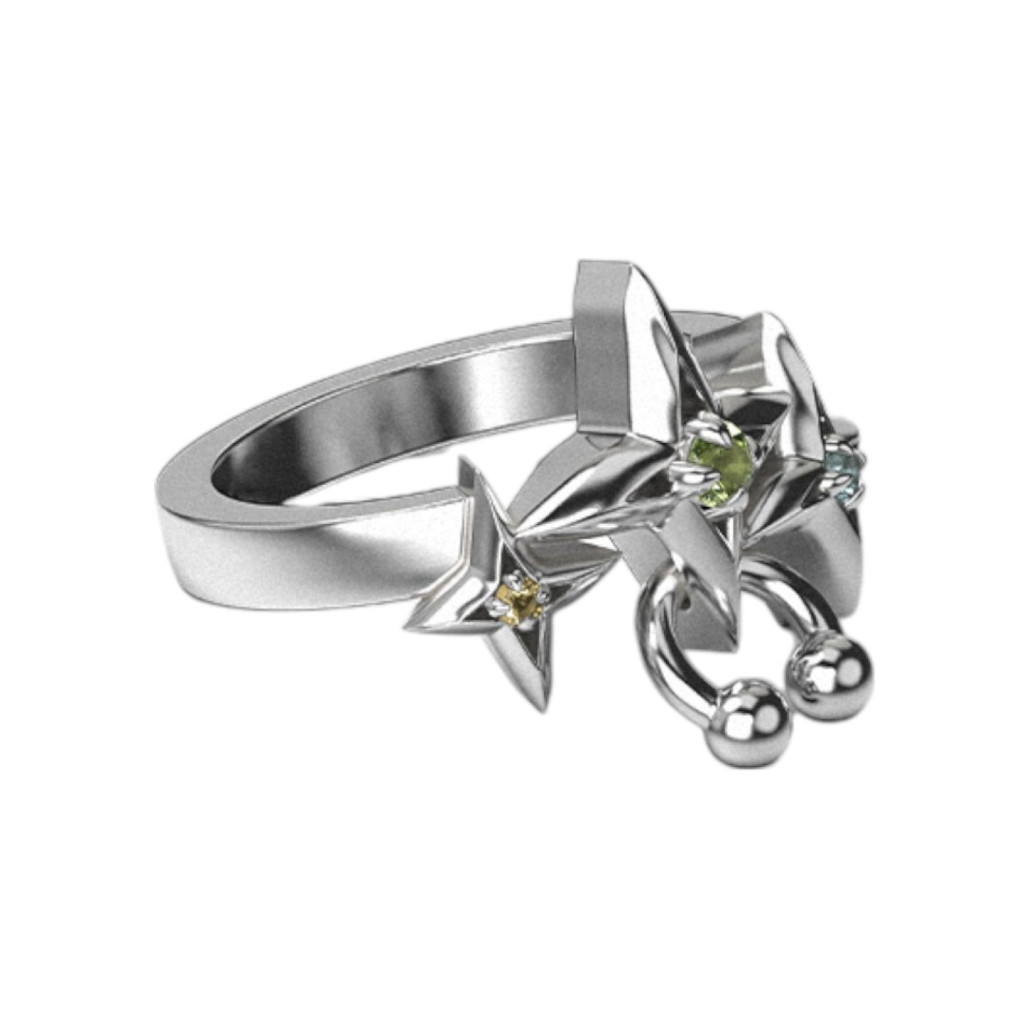 THE COSMIC PUNK MULTI RING - JWL3-25-4 – Stolen Girlfriends Club Jewellery | Christies Jewellery & Watches THE COSMIC PUNK MULTI RING - JWL3-25-4 by Stolen Girlfriends Club Jewellery | Christies Jewellery & Watches