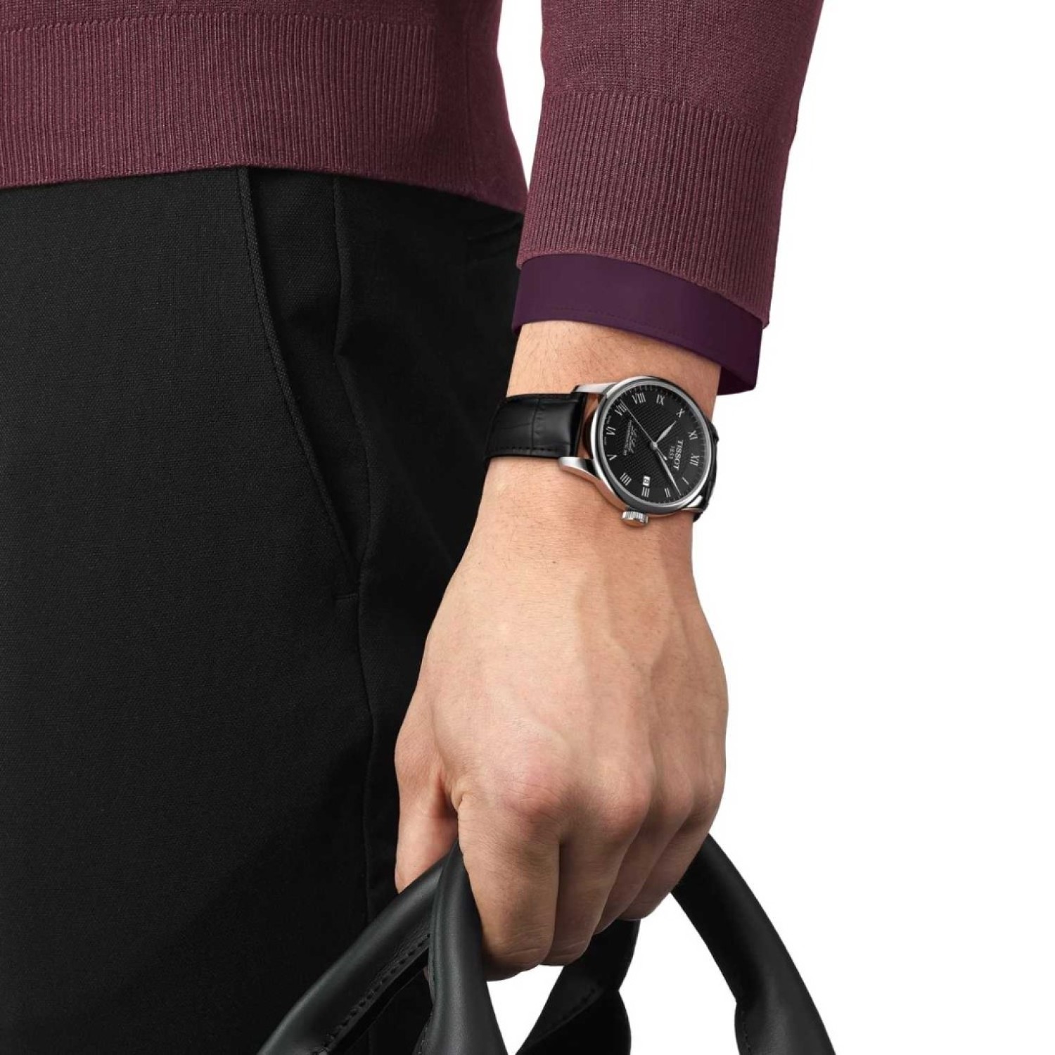 TISSOT Le Locle Powermatic 80 - Black Leather Strap | T0064071605300 – Tissot Watches NZ | Order now for Fast Free Delivery and 7 Day NZ support online and Instore at our Auckland Stores. TISSOT Le Locle Powermatic 80 - Black Leather Strap | T0064071605300 by Tissot Watches