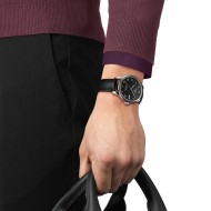 TISSOT Le Locle Powermatic 80 - Black Leather Strap | T0064071605300