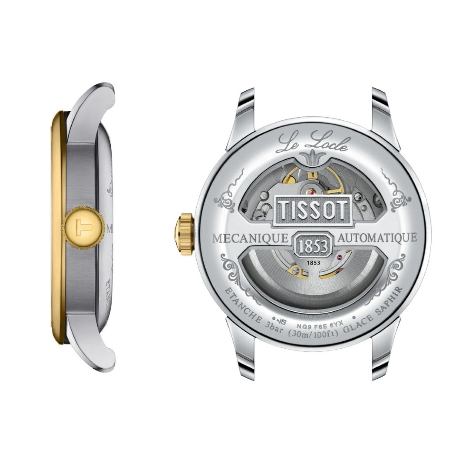 Tissot Le Locle 39.3mm Powermatic 80 – Green Dial, Two Tone | T0064072209300 by Tissot Watches