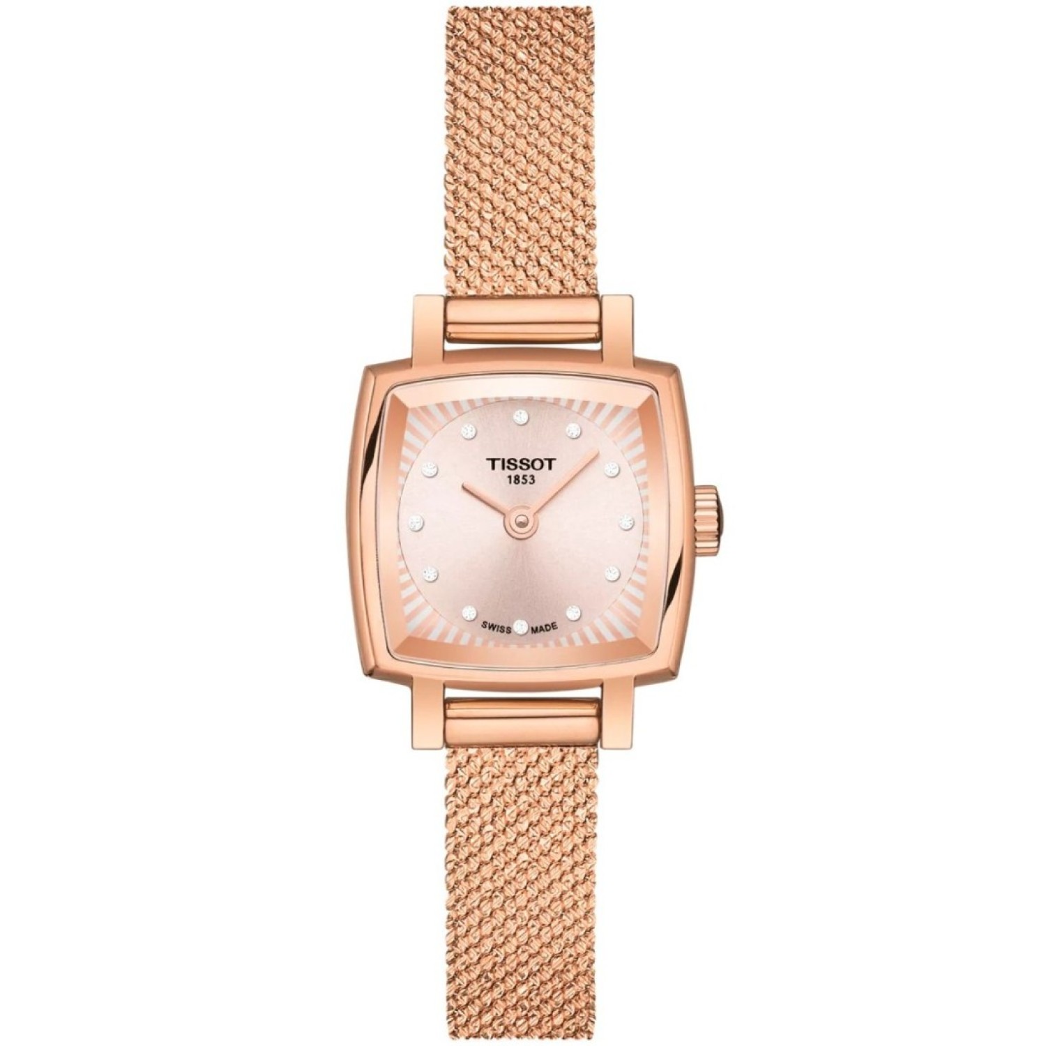 T0581093345600 TISSOT Lovely Square – Crystal Charm with Diamond Accents – Tissot Watches NZ | Order now for Fast Free Delivery and 7 Day NZ support online and Instore at our Auckland Stores. T0581093345600 TISSOT Lovely Square – Crystal Charm with Diamond Accents by Tissot Watches