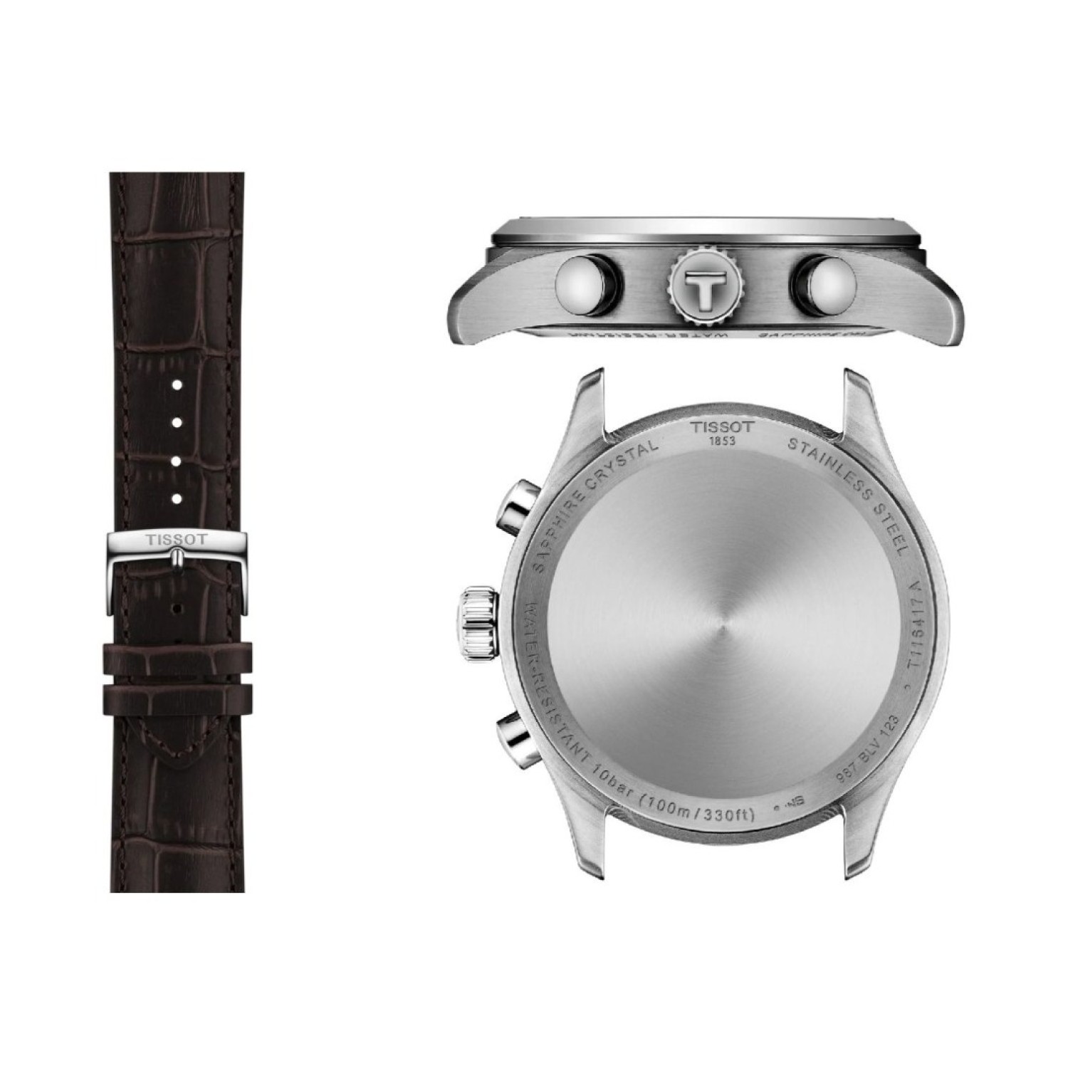Tissot Chrono L 42mm Blue Dial with Brown Leather Strap | T1164171604200 – Tissot Watches NZ | Order now for Fast Free Delivery and 7 Day NZ support online and Instore at our Auckland Stores. Tissot Chrono L 42mm Blue Dial with Brown Leather Strap | T1164171604200 by Tissot Watches