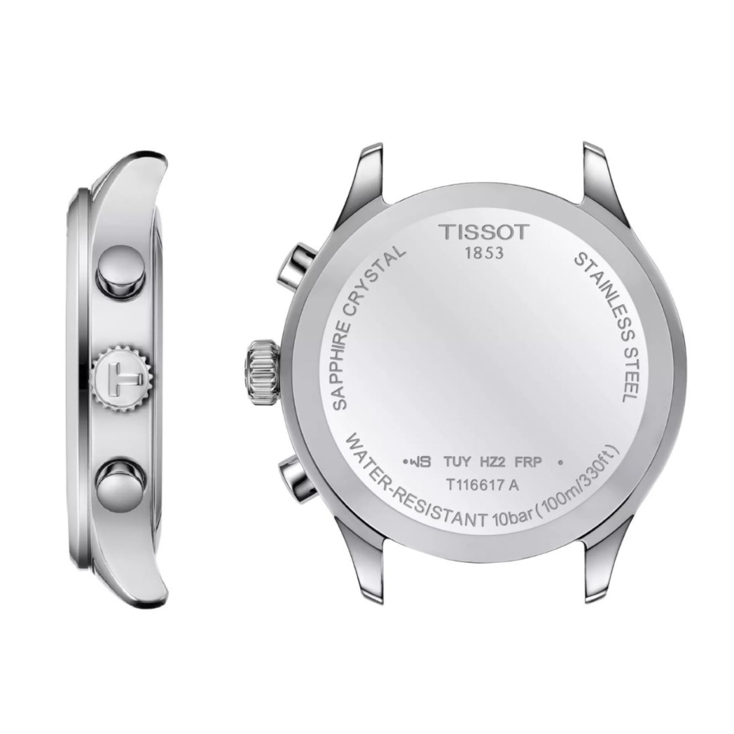 Christies Jewellery - TISSOT Chrono XL Classic T1166171109200 Auckland NZ Elegant TISSOT Chrono XL Classic T1166171109200 wristwatch with a sleek stainless-steel band, green dial, and chronograph features.