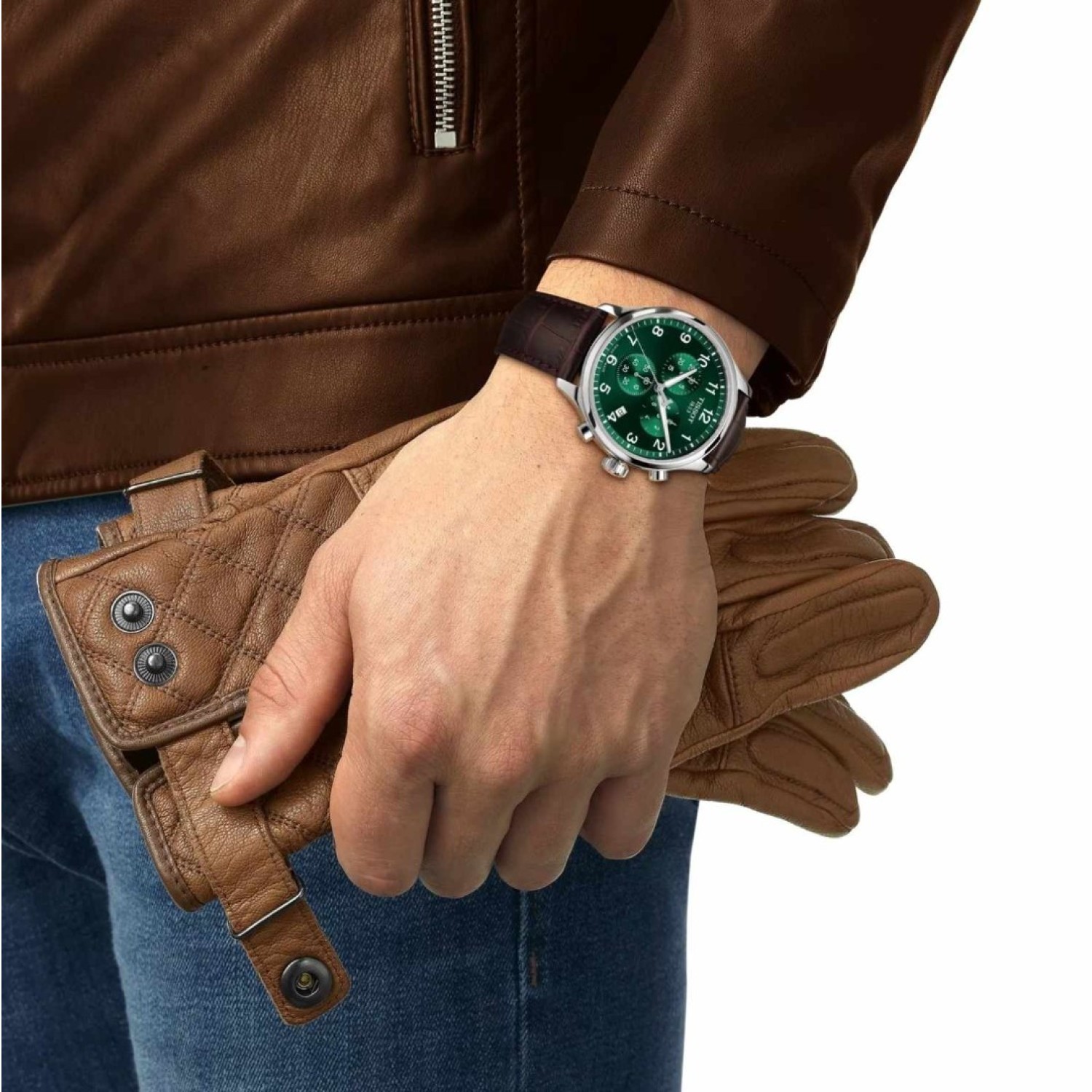 TISSOT Chrono XL Classic Green Dial T1166171609200 by Tissot Watches NZ 
