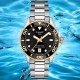 Christies Jewellery - Tissot Seastar 1000 T Sport 36MM T1202102105100 Auckland NZ Tissot Seastar 1000 T Sport 36MM T1202102105100 with stainless steel casing and black and gold bezel
