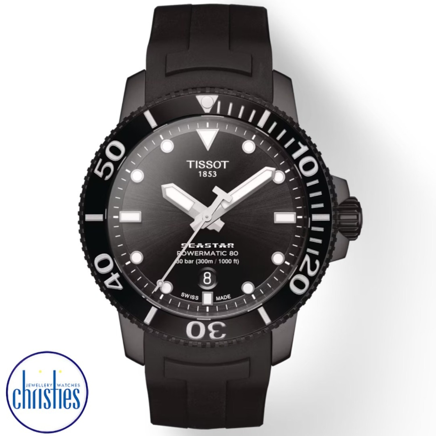 Christies Jewellery - TISSOT SEASTAR 1000 Powermatic 80 T1204073705100 Watches Auckland NZ TISSOT SEASTAR 1000 Powermatic 80 T1204073705100 T120.407.37.051.00 Watches Auckland