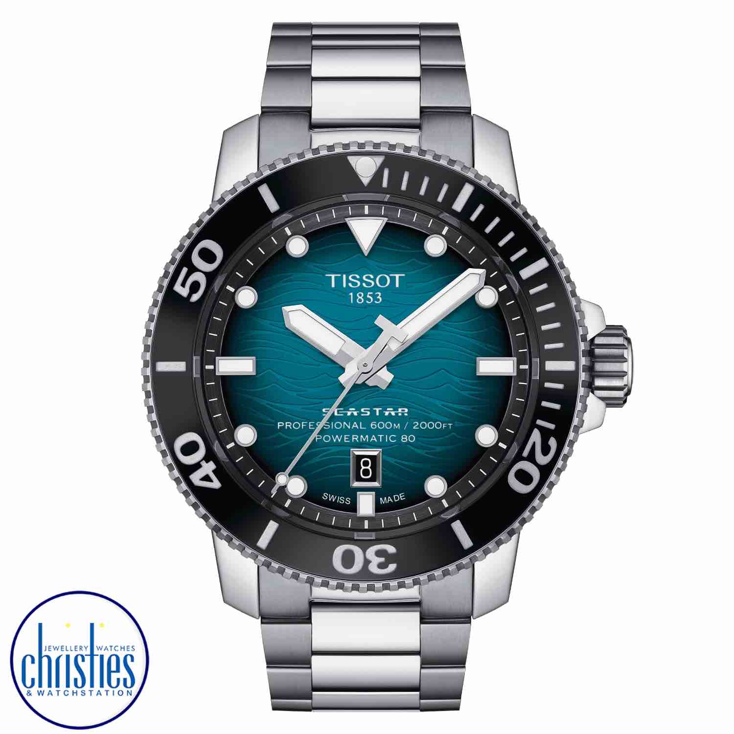 Christies Jewellery - Tissot Seastar 2000 Professional Powermatic 80 T1206071104100 Watches Auckland NZ Tissot Seastar 2000 Professional Powermatic 80 T1206071104100 T120.607.11.041.00 Tissot Watches NZ | Order now for Fast Free Delivery and 7 Day NZ support online and Instore at our Auckland Stores.