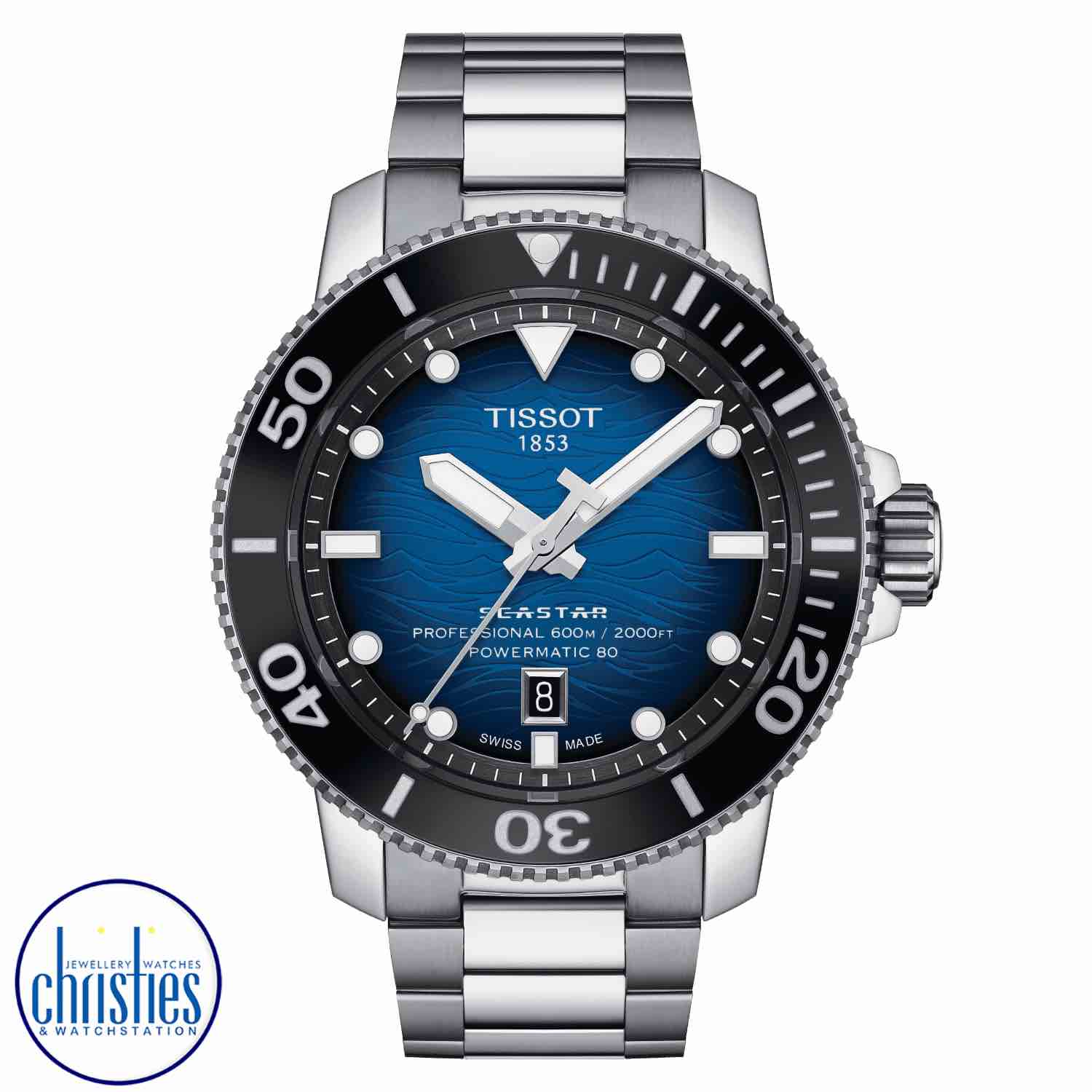 TISSOT Seastar 2000 Professional Powermatic 80 T1206071104101 T120.607.11.041.01 TISSOT Seastar 2000 Professional Powermatic 80 T1206071104101