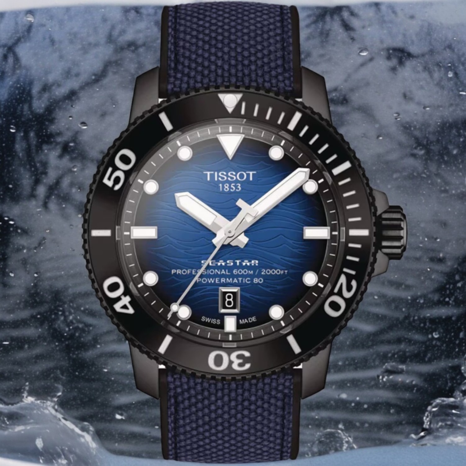 Christies Jewellery - TISSOT Seastar 2000 Professional Powermatic 80 T1206073704100 Watches Auckland NZ TISSOT Seastar 2000 Professional Powermatic 80 T1206073704100 T120.607.37.041.00 Watches Auckland