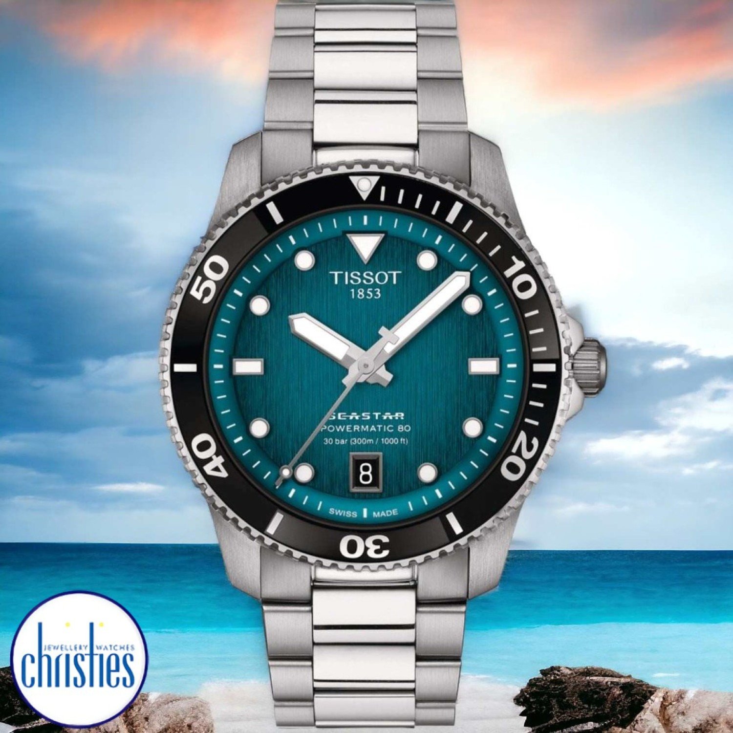 Tissot Seastar 1000 Powermatic 80 40MM T1208071109100 T120.807.11.091.00 Tissot Watches NZ | Order now for Fast Free Delivery and 7 Day NZ support online and Instore at our Auckland Stores.