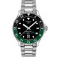 Christies Jewellery - Tissot Seastar 1000 Quartz GMT T1208521105100 Auckland NZ Tissot Seastar 1000 Quartz GMT T1208521105100 with stainless steel casing, black dial, and black-green bezel.