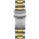 Christies Jewellery - Tissot Seastar 1000 Quartz GMT T1208522205100 Auckland NZ Tissot Seastar 1000 Quartz GMT T1208522205100 with two-tone gold and silver stainless steel casing, black dial, and black-brown bezel