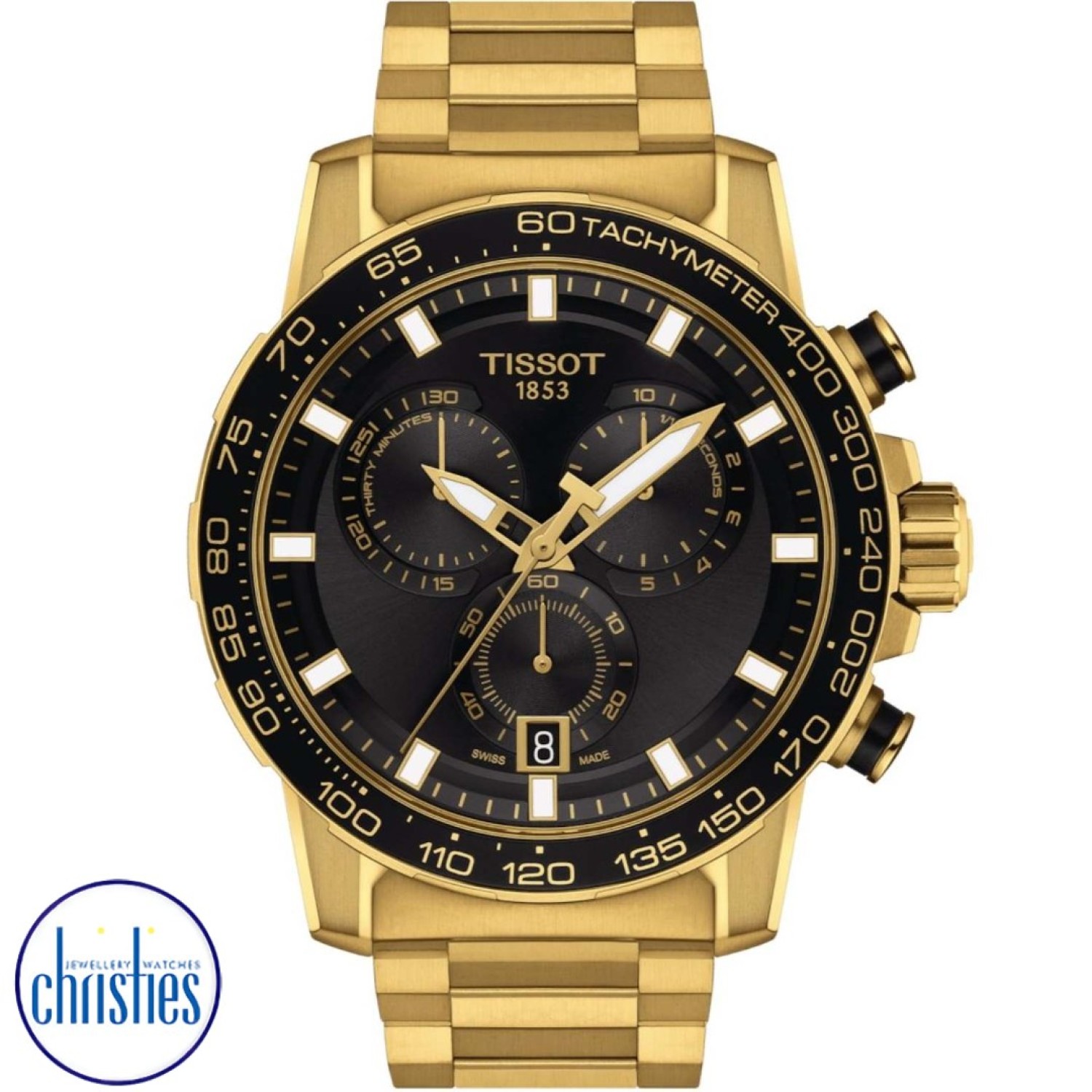 Tissot Supersport Chrono Gold Tone Watch T1256173305101 T125.617.33.051.01 Tissot Watches NZ | Order now for Fast Free Delivery and 7 Day NZ support online and Instore at our Auckland Stores.