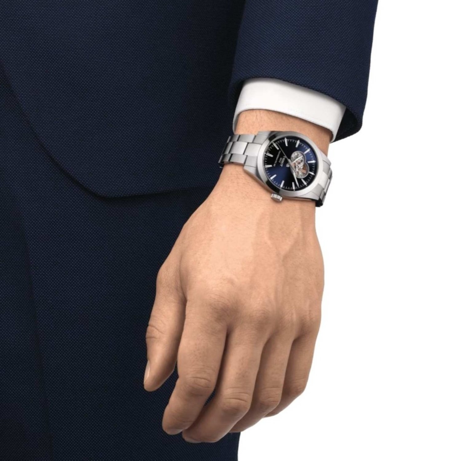 Christies Jewellery - Tissot Gentleman Powermatic 80 Open Heart T1274071104101 Auckland NZ Tissot Gentleman Powermatic 80 Open Heart T1274071104101 T127.407.11.041.01 Tissot Watches NZ