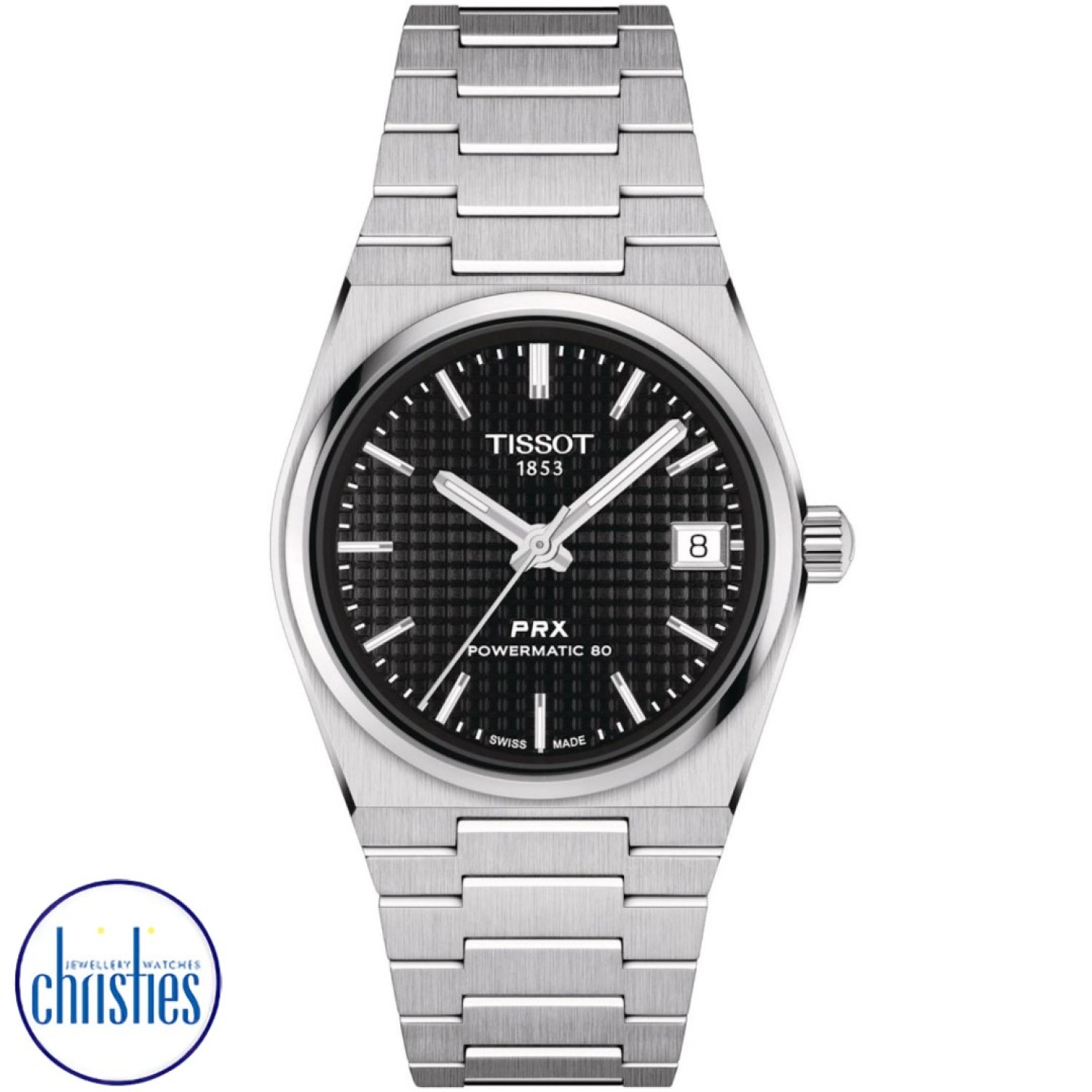Christies Jewellery - TISSOT PRX Watch Powermatic 80 35mm T1372071105100 Watches Auckland NZ TISSOT PRX Watch Powermatic 80 35mm T1372071105100 T137.207.11.051.00 Watches Auckland