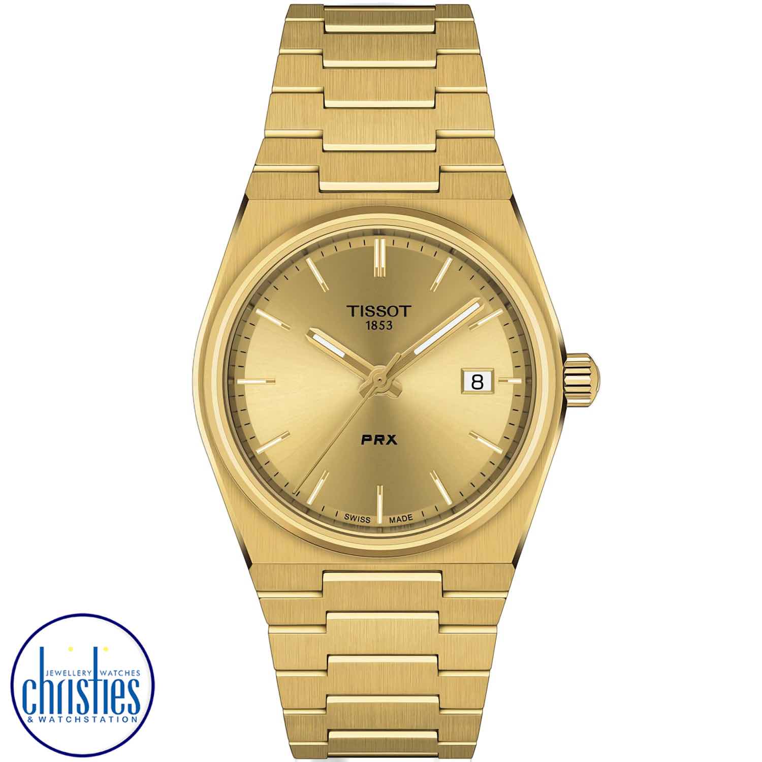 Tissot PRX 35MM Gold Tone Watch T1372103302100 T137.210.33.021.00 Tissot Watches NZ | Order now for Fast Free Delivery and 7 Day NZ support online and Instore at our Auckland Stores.