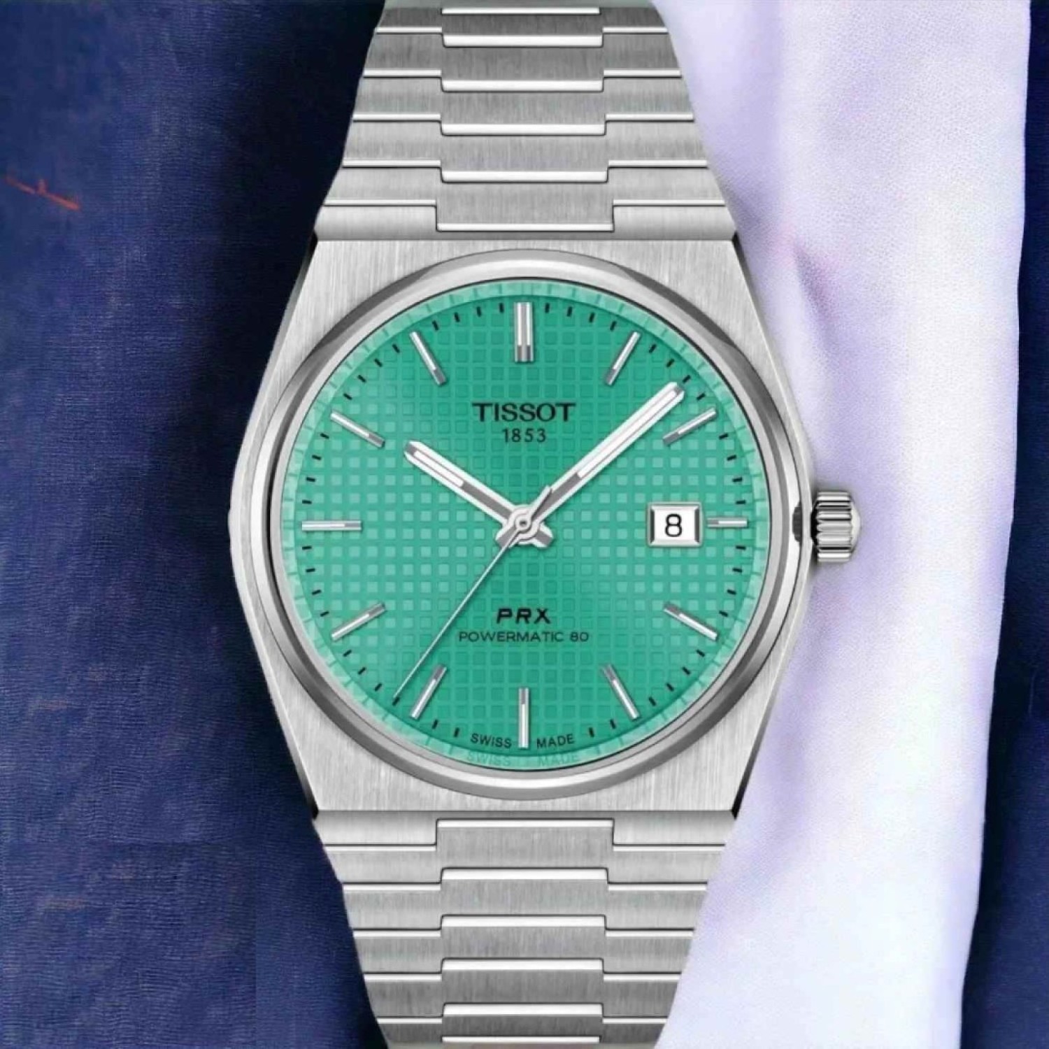 Christies Jewellery - T1374071109101 Tissot PRX Powermatic 80 Mint Green 40mm Watches Auckland NZ T1374071109101 Tissot PRX Powermatic 80 Mint Green 40mm T137.407.11.091.01 Tissot Watches NZ | Order now for Fast Free Delivery and 7 Day NZ support online and Instore at our Auckland Stores.
