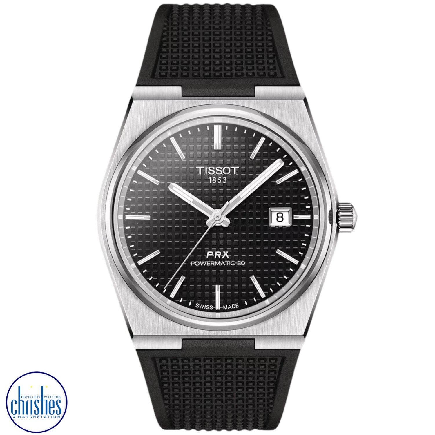 Christies Jewellery - TISSOT PRX POWERMATIC 80 T1374071705100 Watch diamond rings nz TISSOT PRX POWERMATIC 80 T1374071705100 Watch T137.407.17.051.00 diamond jewellery