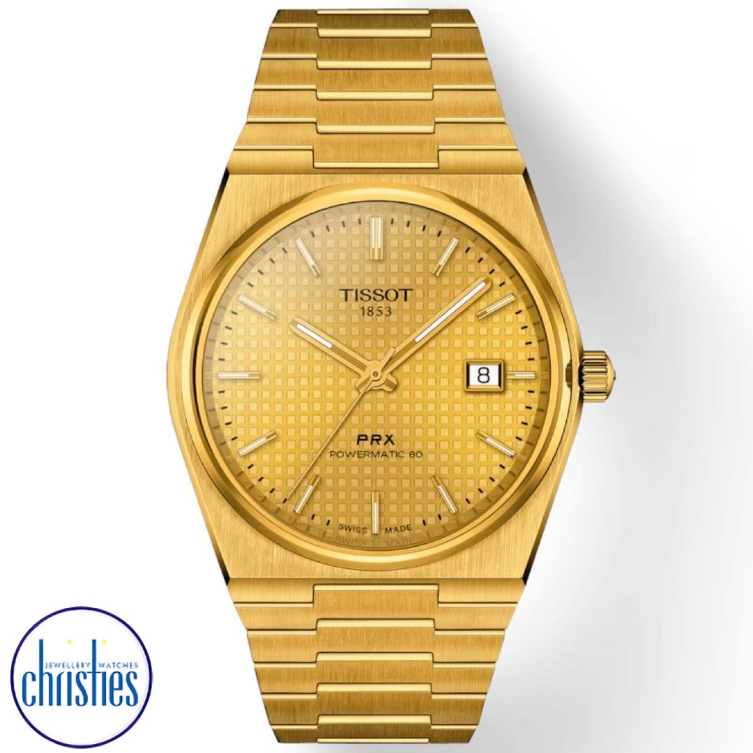 Christies Jewellery - TISSOT PRX Powermatic 80 T1374073302100 Watches Auckland NZ TISSOT PRX Powermatic 80 T1374073302100 T137.407.33.021.00 Tissot Watches NZ | Order now for Fast Free Delivery and 7 Day NZ support online and Instore at our Auckland Stores.