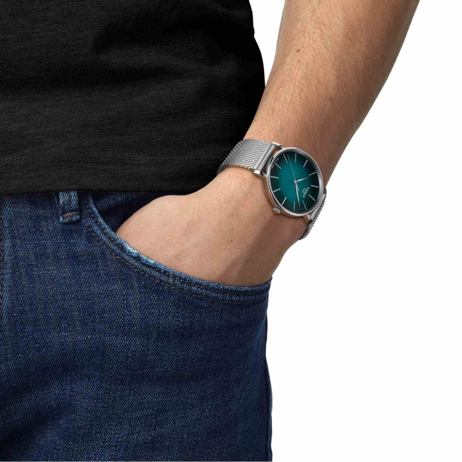 Tissot Everytime 40mm Teal Gradient Dial Watch - T1434101109100 – Tissot Watches NZ | Order now for Fast Free Delivery and 7 Day NZ support online and Instore at our Auckland Stores. Tissot Everytime 40mm Teal Gradient Dial Watch - T1434101109100 by Tissot Watches