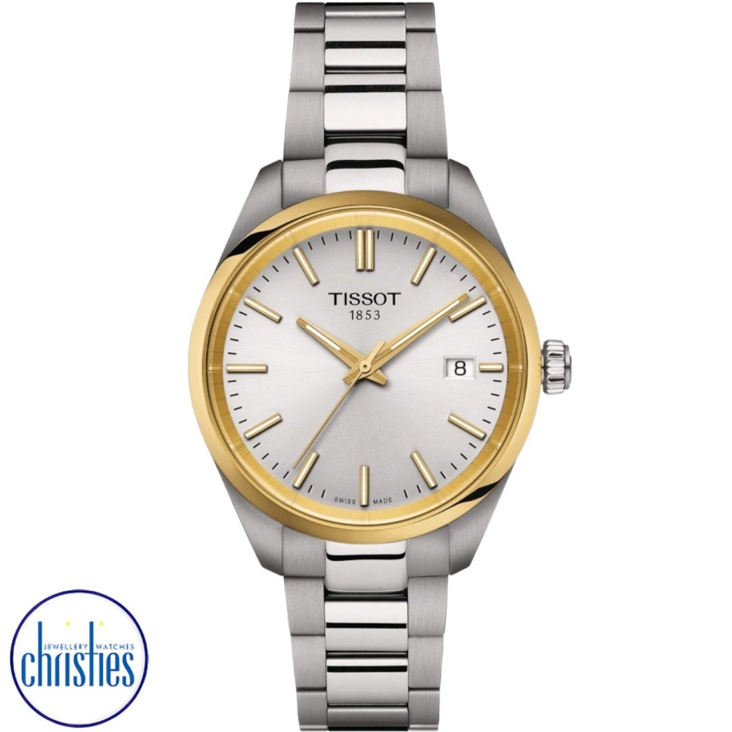 Christies Jewellery - Tissot PR100 34mm Bi Tone Watch T1502102103100 Watches Auckland NZ Tissot PR100 34mm Bi Tone Watch T1502102103100 T150.210.21.031.00 Tissot Watches NZ | Order now for Fast Free Delivery and 7 Day NZ support online and Instore at our Auckland Stores.