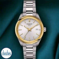 Tissot PR100 34mm Bi Tone Watch T1502102103100