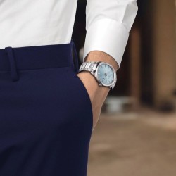 Tissot PR100 Ice Blue Dial 40mm T1504101135100