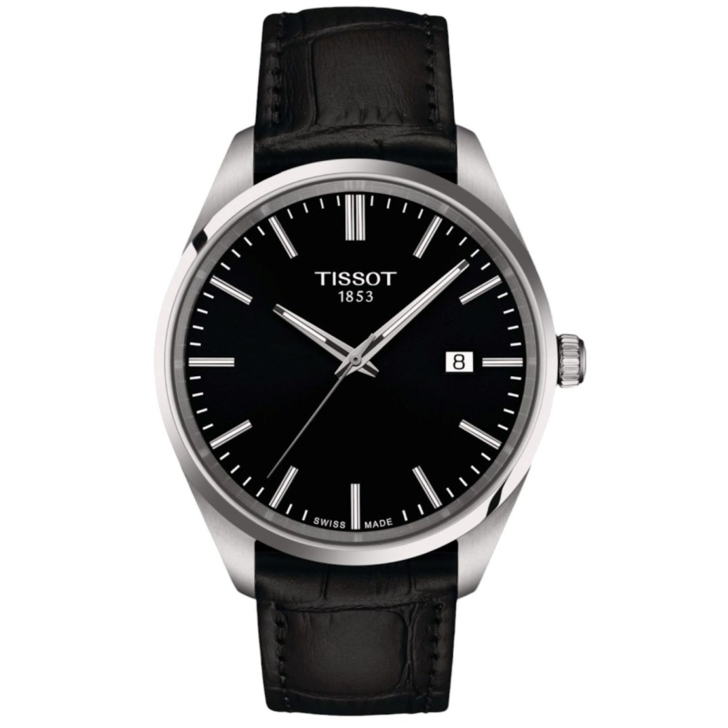 Tissot PR100 40mm Leather Strap Watch with Black Dial - Model T1504101605100 | Christies Jewellery & Watches Tissot PR100 40mm Leather Strap Watch with Black Leather and Black Dial - Model T1504101605100
