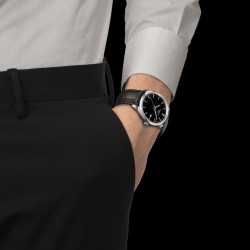 Tissot PR100 40mm Leather Strap Watch T1504101605100