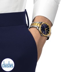 Tissot PR100 Bi-Tone Blue Dial Watch T1504102204100 Tissot PR100 Bi-Tone Blue Dial Watch T1504102204100