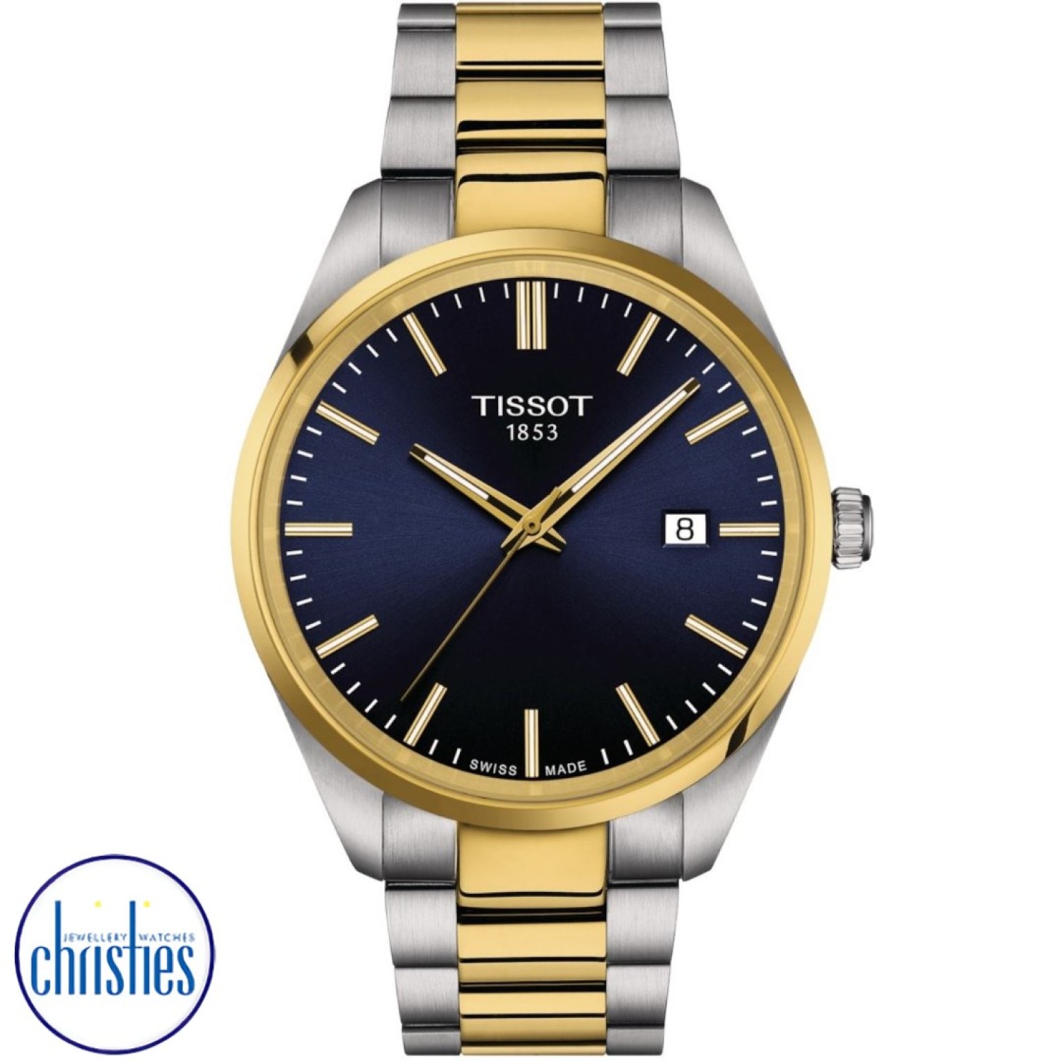 Christies Jewellery - Tissot PR100 Bi-Tone Blue Dial Watch T1504102204100 Watches Auckland NZ Tissot PR100 Bi-Tone Blue Dial Watch T1504102204100 T150.410.22.041.00 Tissot Watches NZ | Order now for Fast Free Delivery and 7 Day NZ support online and Instore at our Auckland Stores.