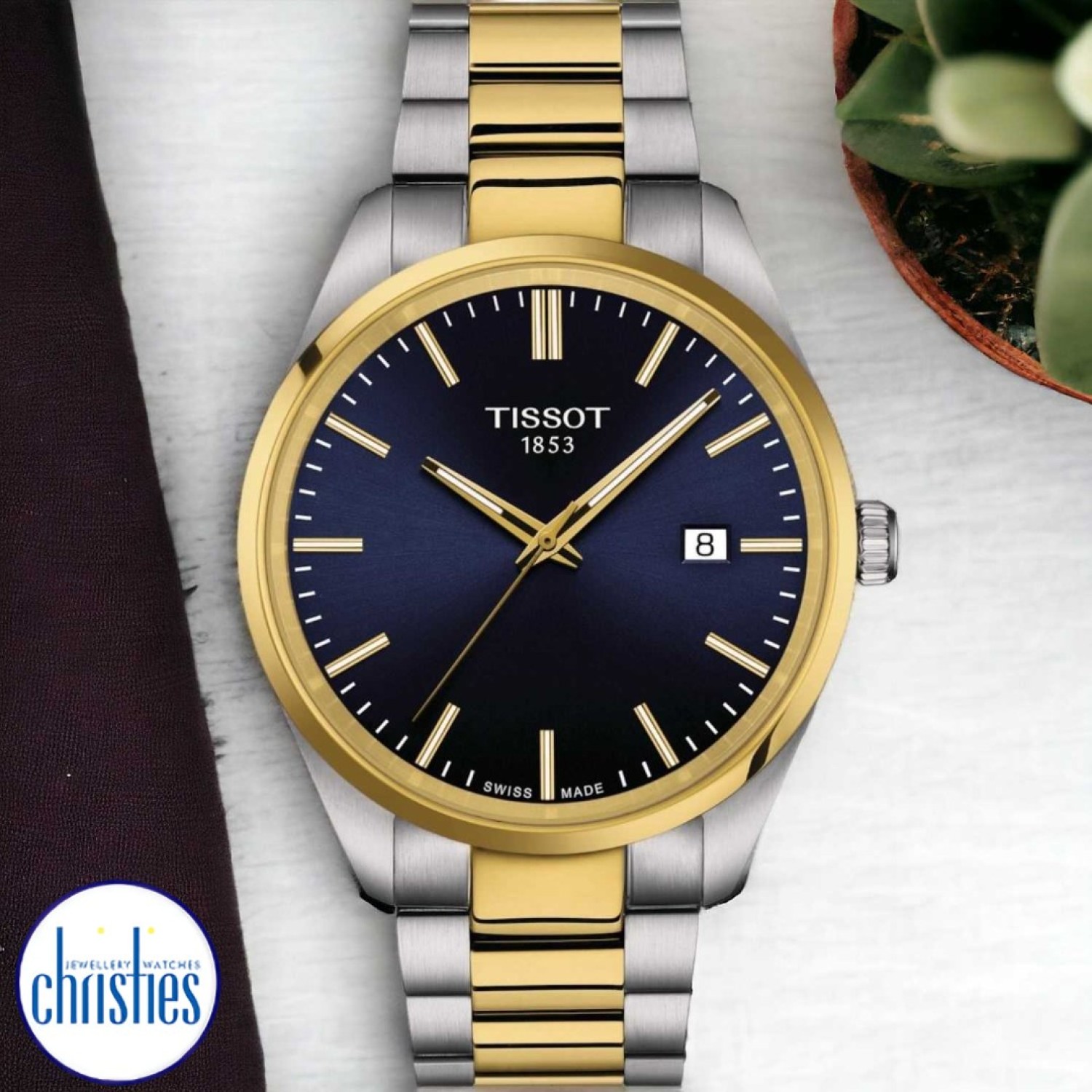 Christies Jewellery - Tissot PR100 Bi-Tone Blue Dial Watch T1504102204100 Watches Auckland NZ Tissot PR100 Bi-Tone Blue Dial Watch T1504102204100 T150.410.22.041.00 Tissot Watches NZ | Order now for Fast Free Delivery and 7 Day NZ support online and Instore at our Auckland Stores.