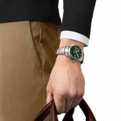 Tissot PR100 Green Dial Chronograph Watch | T1504171109100