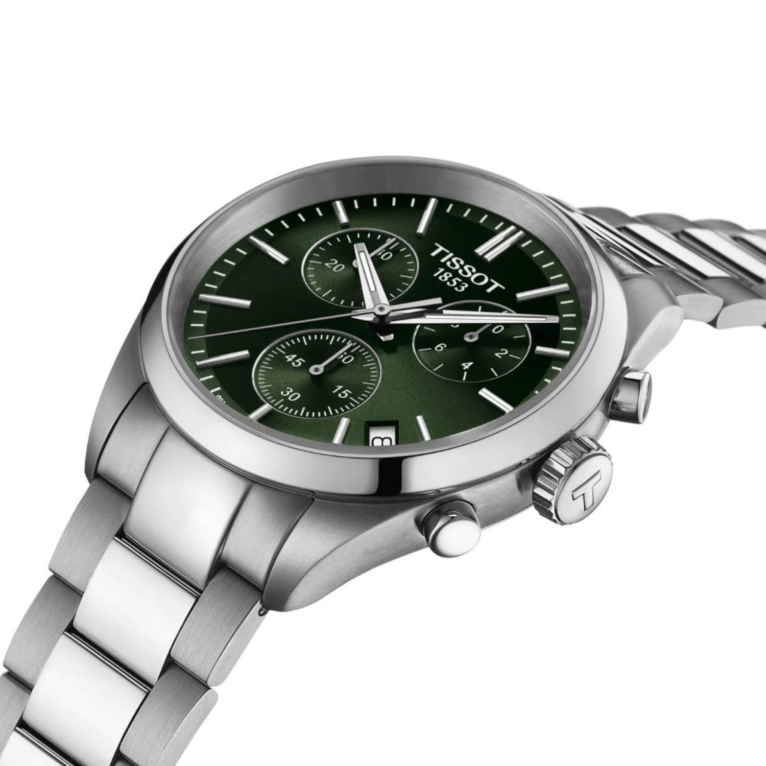 Tissot PR100 Green Dial Chronograph Watch | T1504171109100 – Tissot Watches NZ | Order now for Fast Free Delivery and 7 Day NZ support online and Instore at our Auckland Stores. Tissot PR100 Green Dial Chronograph Watch | T1504171109100 by Tissot Watches