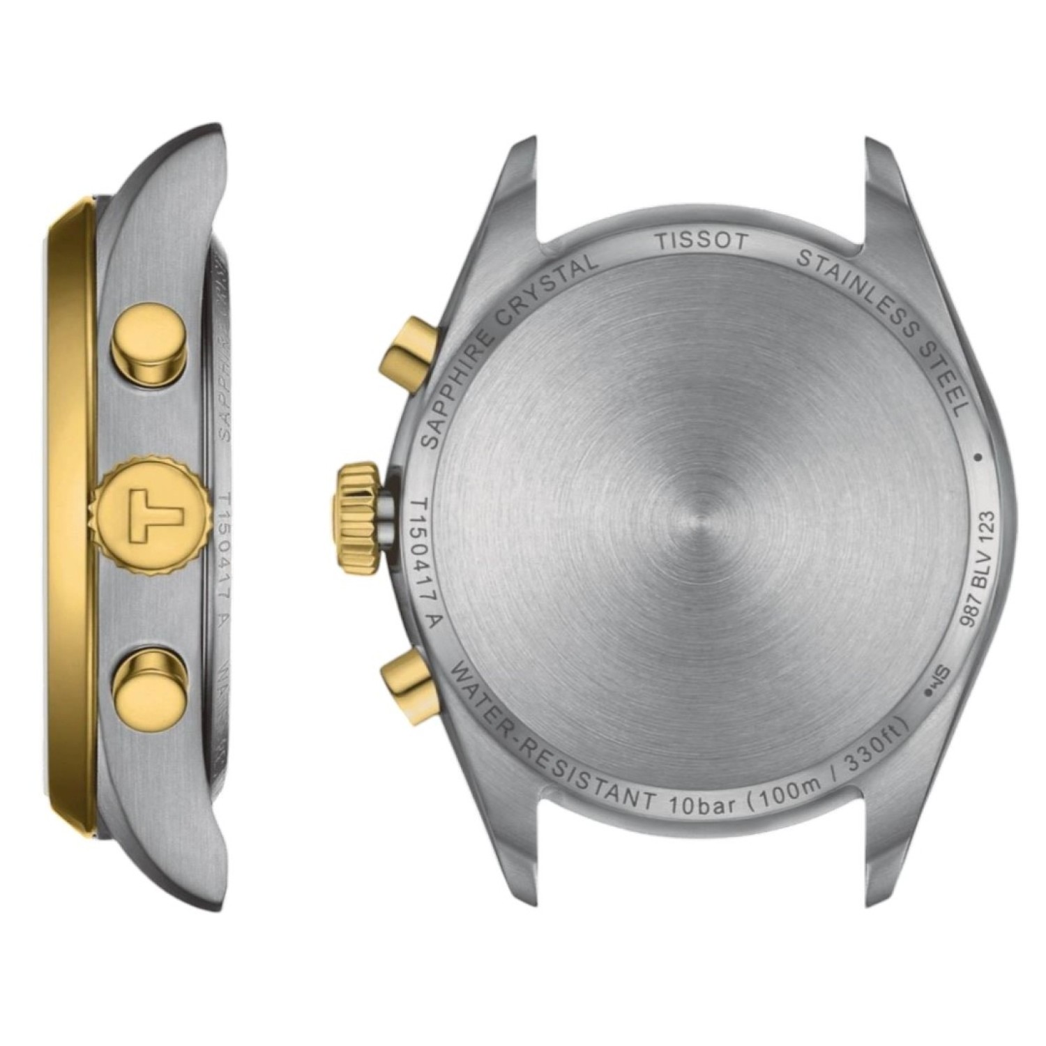 T1504172203100 Tissot PR 100 Bi-Tone Chronograph T150.417.22.031.00 Tissot Watches NZ 