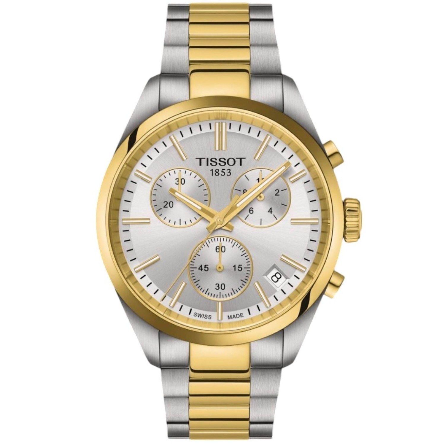 Christies Jewellery - T1504172203100 Tissot PR 100 Bi-Tone Chronograph Auckland NZ T1504172203100 Tissot PR 100 Bi-Tone Chronograph T150.417.22.031.00 Tissot Watches NZ