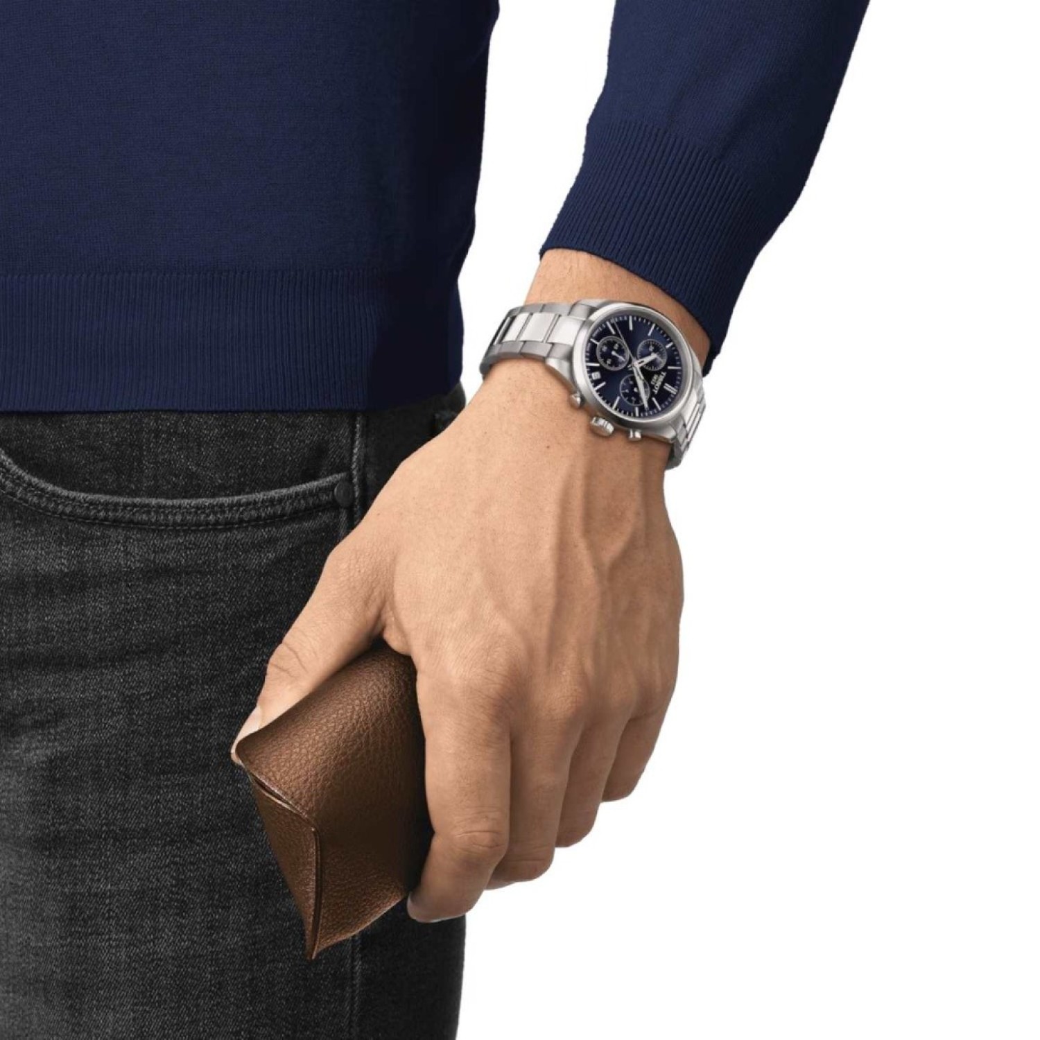 Christies Jewellery - Tissot PR100 Blue Dial Chronograph T1504171104100 Auckland NZ Tissot PR100 Chronograph T1504171104100 - Stainless steel casing, Blue Dial and Sapphire Crystal