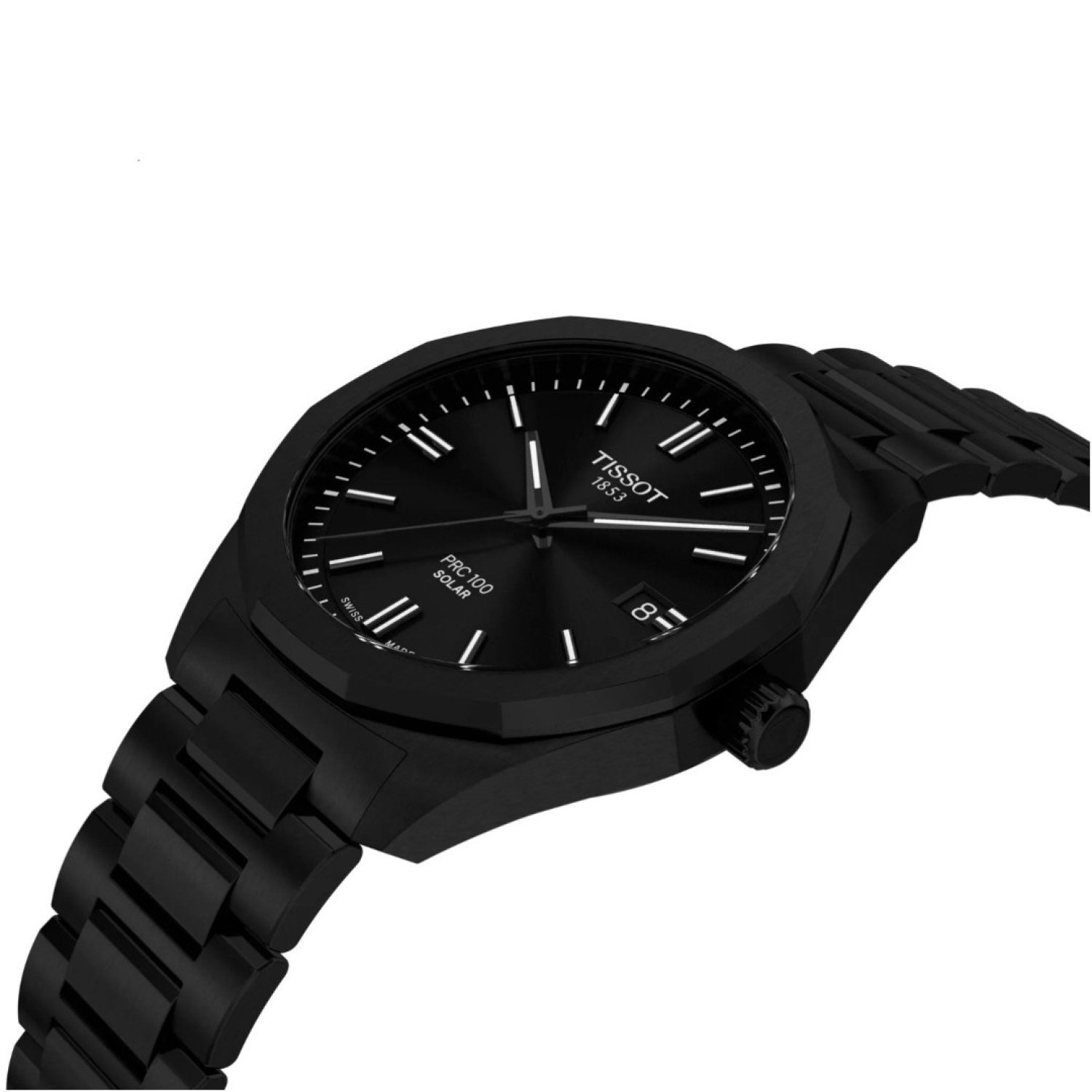 Tissot PRC 100 Solar 39mm – Black Dial, Black Strap | T1514223305100 – Tissot Watches NZ | Order now for Fast Free Delivery and 7 Day NZ support online and Instore at our Auckland Stores. Tissot PRC 100 Solar 39mm – Black Dial, Black Strap | T1514223305100 by Tissot Watches