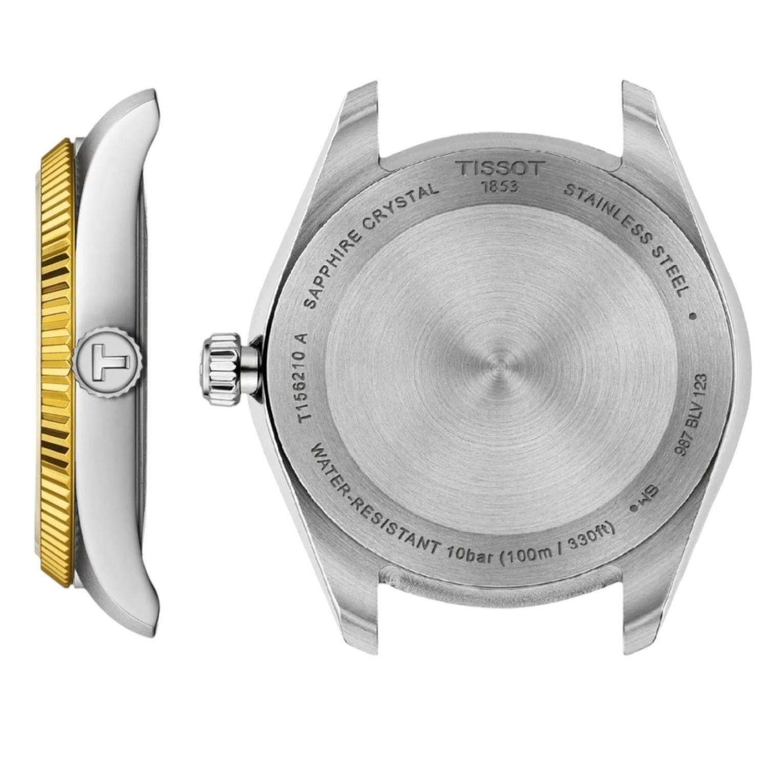Tissot Ballade 34mm Bi-Tone T1562102203100 by Tissot Watches NZ | Bi-Tone casing with Silver Dial