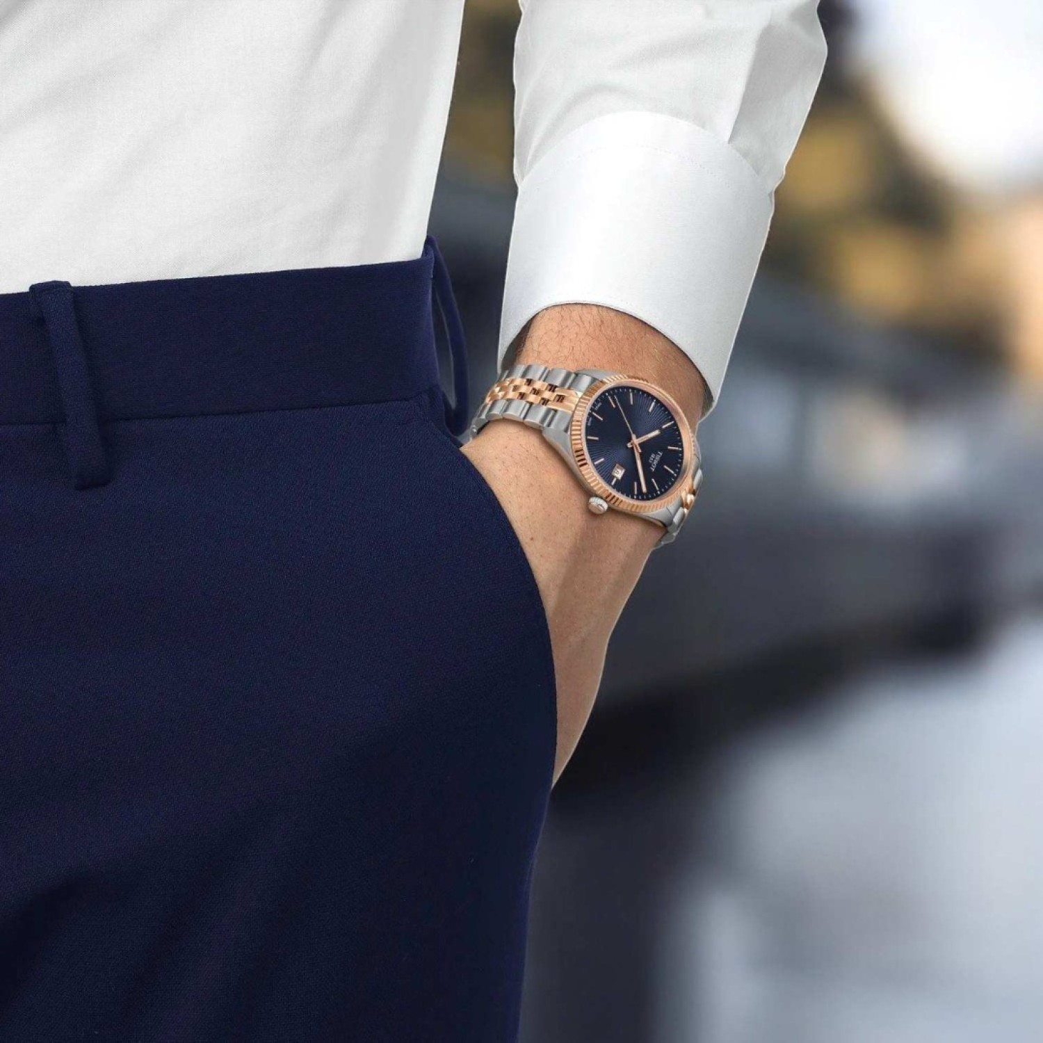 Tissot Ballade 40mm Bi-Tone Blue Dial T1564102204100 by Tissot Watches NZ | Order now for Fast Free Delivery and 7 Day NZ support online and Instore at our Auckland Stores.