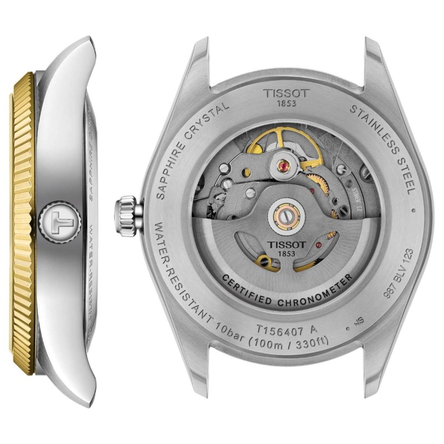 Tissot Ballade 39mm Powermatic 80 Chronometer – Bi-Tone Silver Dial | Tissot Watches NZ | Model T1564082203300 / T156.408.22.033.00 | Swiss Made Timepiece – Fast Delivery & Support Tissot Ballade Powermatic 80 Chronometer – 39mm Bi-Tone Silver Dial | T1564082203300 / T156.408.22.033.00 – NZ Stockist